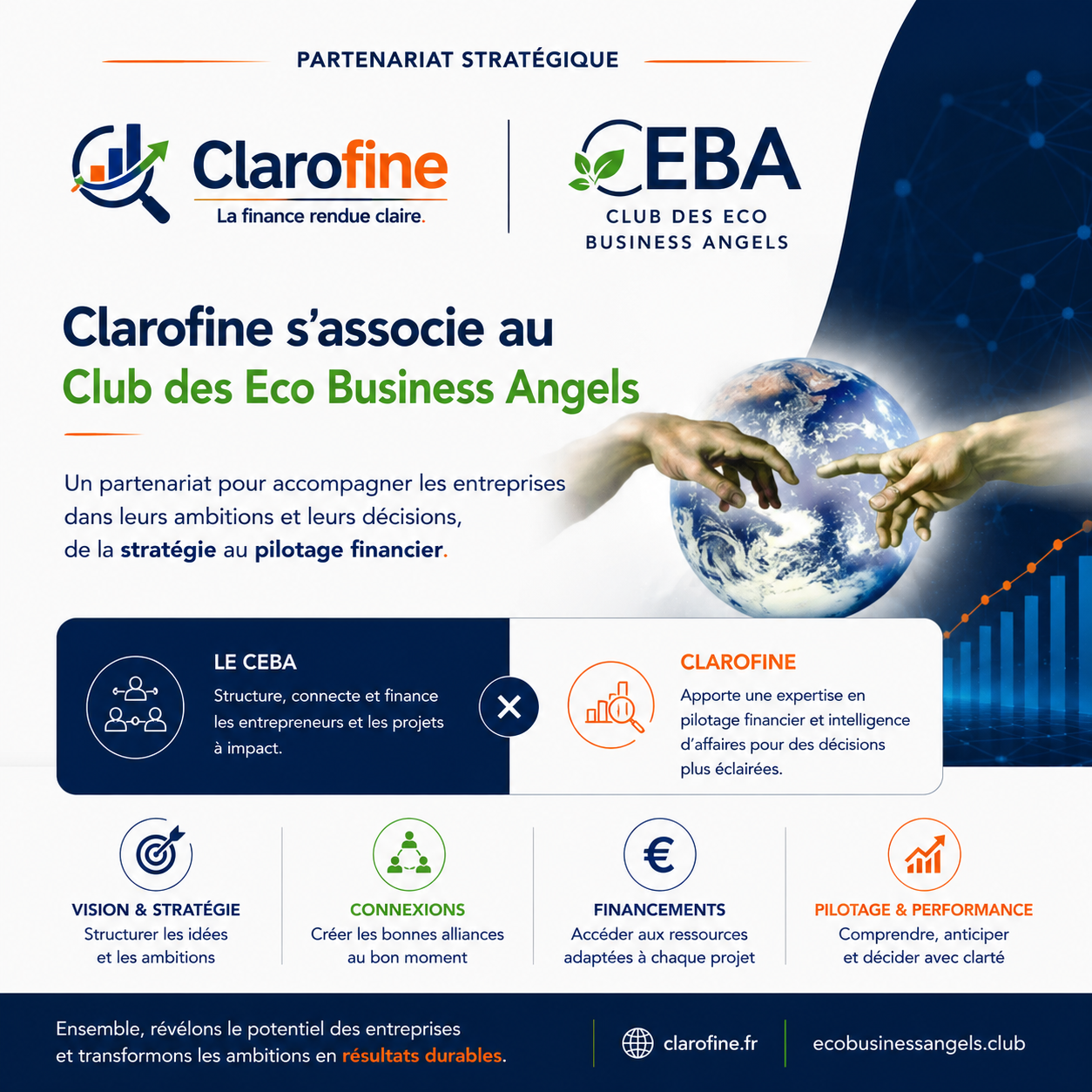 Partenariat entre Clarofine et le Club des Eco Business Angels CEBA